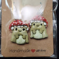 Green Mushii Guy Earrings