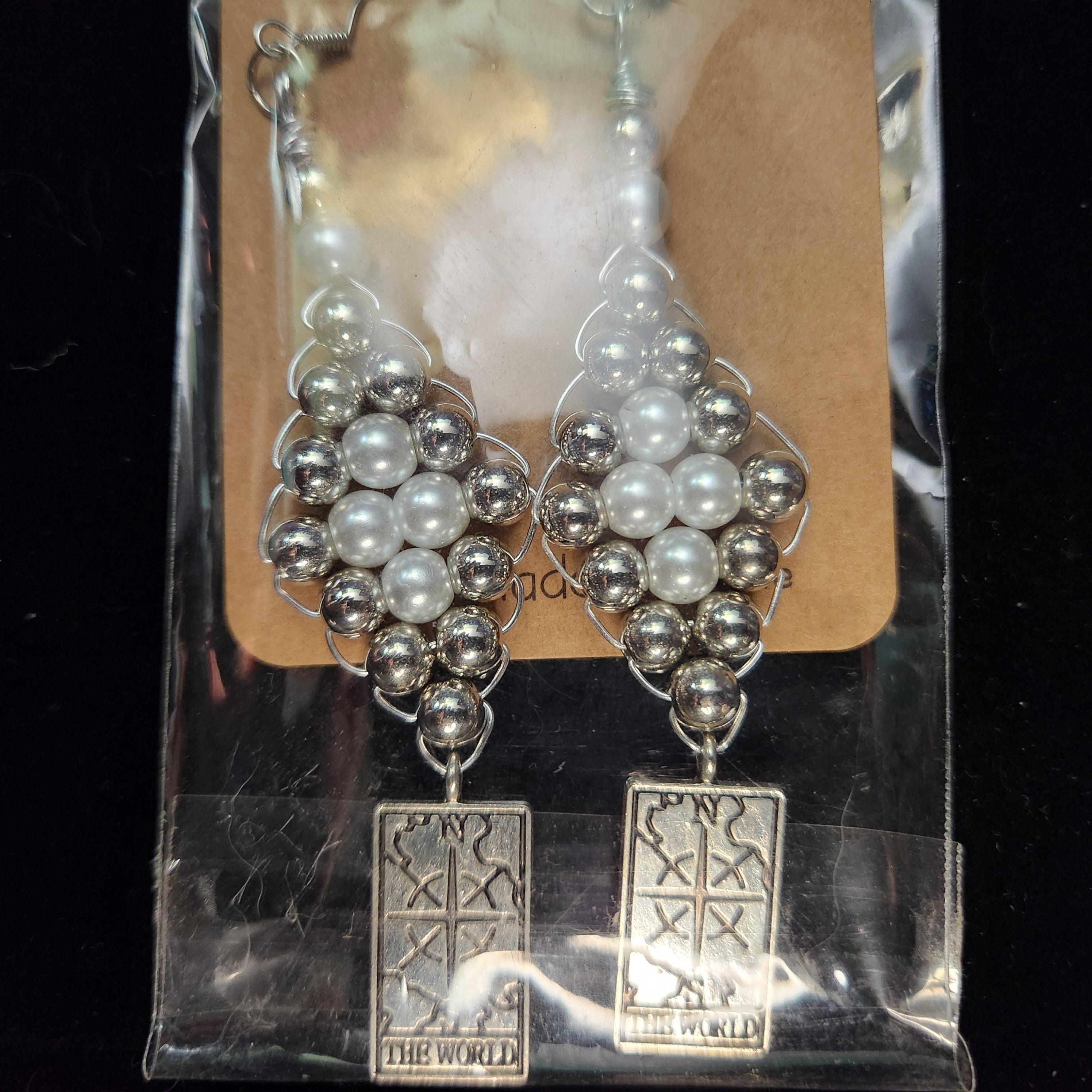 'The World' Beaded Earrings