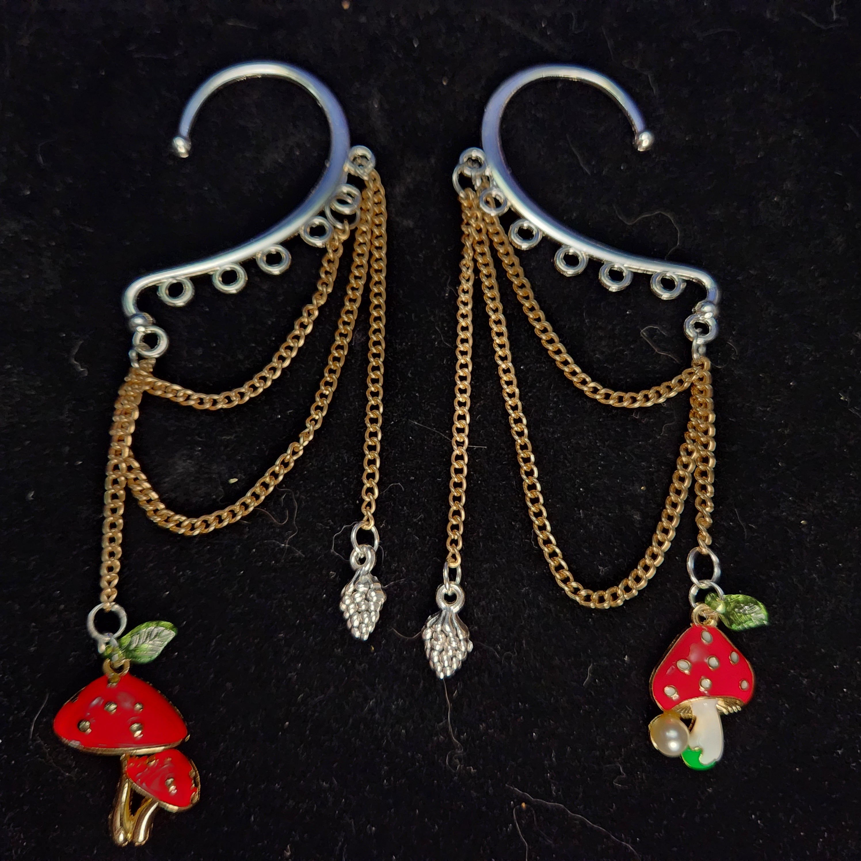 Mushroom Ear Cuffs