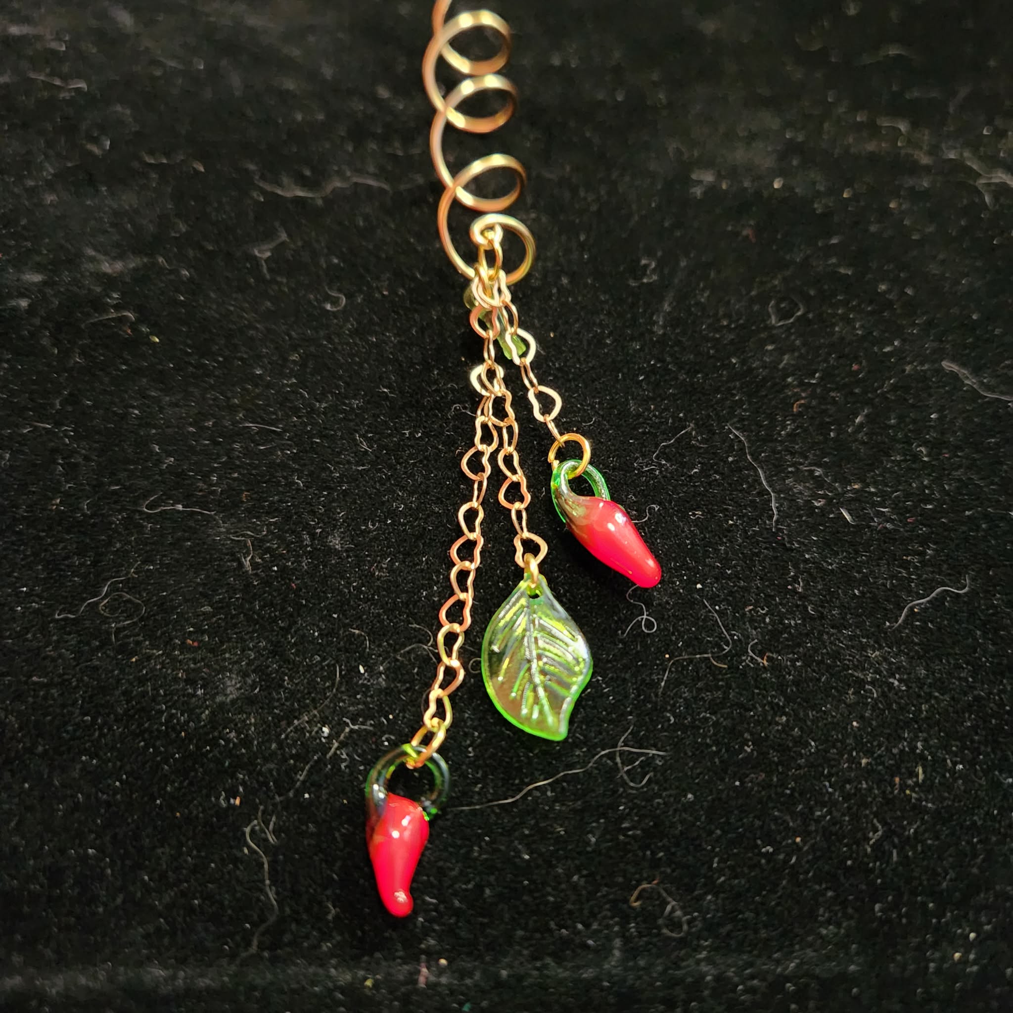 Heart Chain Chili Charm Hair Twist