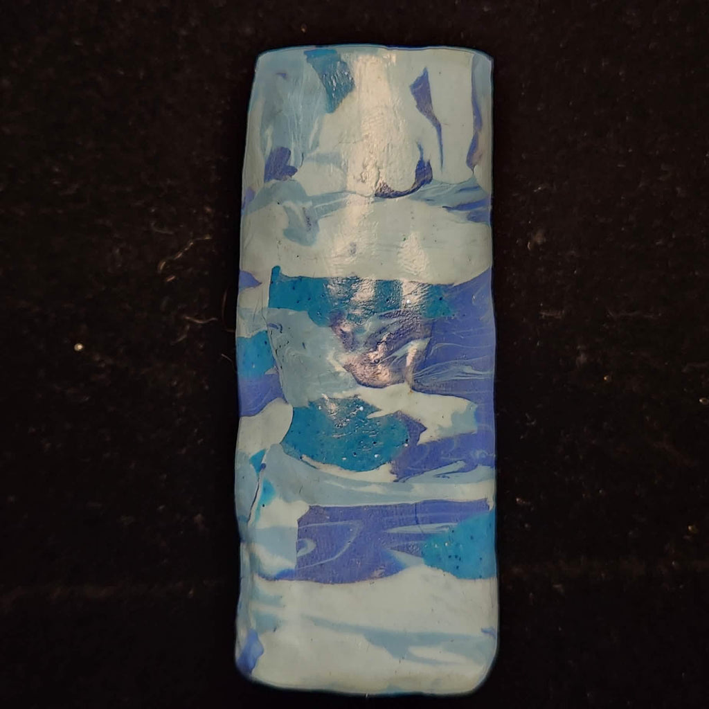 Blue Camo Lighter Case - Wrapped Pebbles