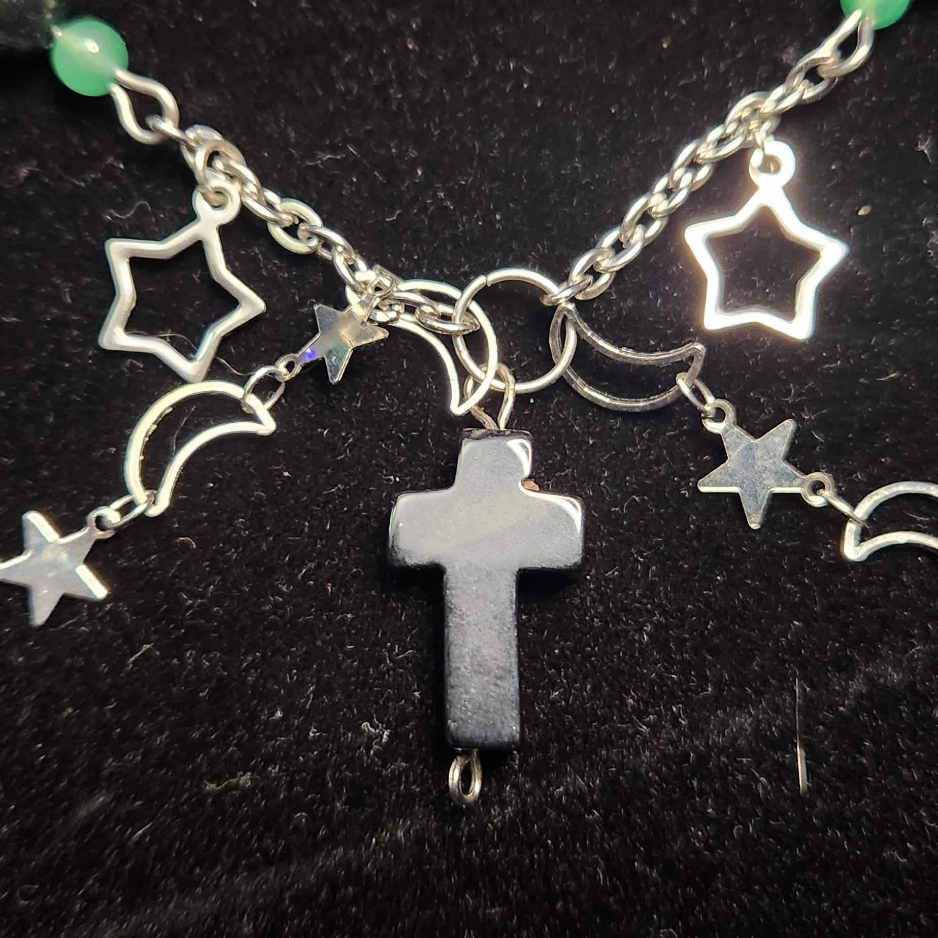 Crystal Necklace 2 - Wrapped Pebbles